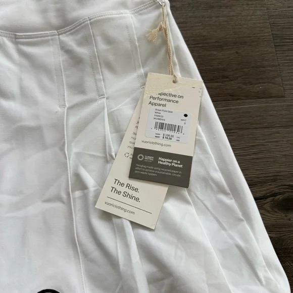 Vuori White Tennis Skirt with Logo - Picture 2 of 7